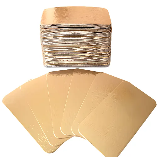 Подложка ламинированная 160*225мм золото/серебро (200/1000шт.)