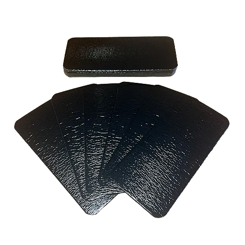 Подложка ламинированная 200*600мм черный/черный (100)