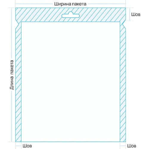 Вакуумный пакет 150*250мм ЕН (3см с закр. стор.) 65мкм золотой/прозрачный PET/PE (100/3000шт.)